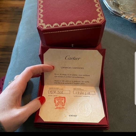 Cartier Love  Bracelet 18K Yellow Gold  Size 17 - Picture 9 of 13